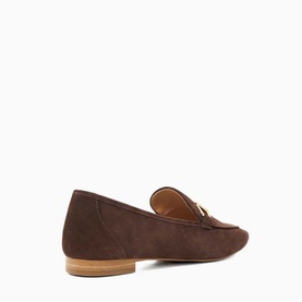 Grained Metal Trim Loafers