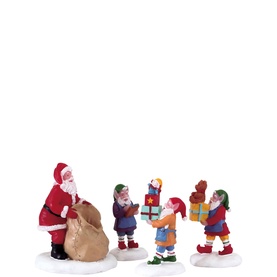 Present Procession Figurine, Set of Four