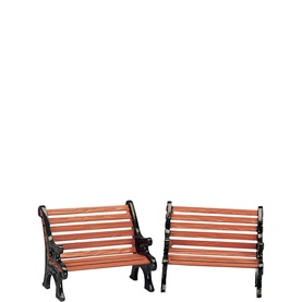 Park Bench Figurine, Set of Two