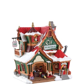 The Elf Workshop Christmas Figurine