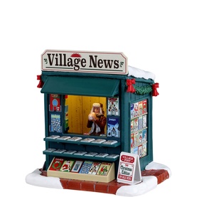 Village Newsstand AC Adaptable Christmas Figurine