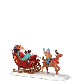 Santa's Sleigh Christmas Figurine