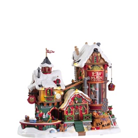 Elf Made Toy Factory LED Christmas Figurine