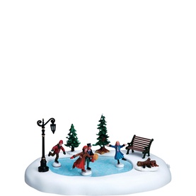 Winter Skating Christmas Figurine