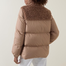 Esnaie Teddy-Trimmed Padded Jacket