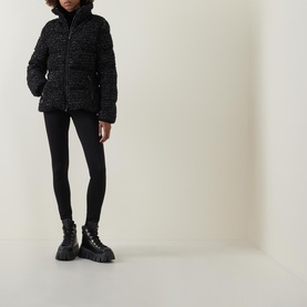 Urbel Tweed Short Down Jacket