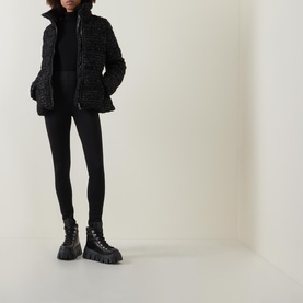 Urbel Tweed Short Down Jacket