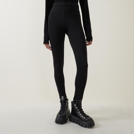 High-Rise Logo Patch Leggings