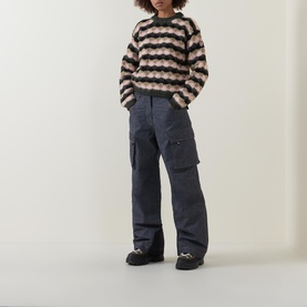 Striped Textured Sweater