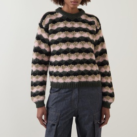 Striped Textured Sweater