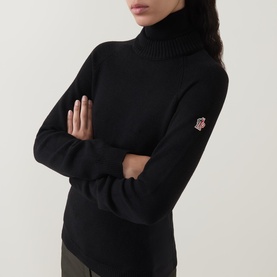 Mid-Weight Logo Turtleneck Sweater