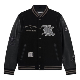 The Kooples x SCHOTT NYC Varsity Bomber Jacket