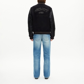 The Kooples x SCHOTT NYC Varsity Bomber Jacket
