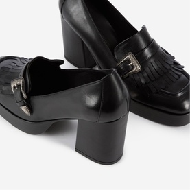 Loafer Block Heels