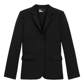Single-Breasted Cr&ecirc;pe Blazer