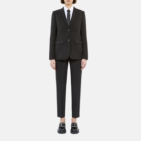 Single-Breasted Cr&ecirc;pe Blazer