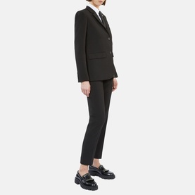 Single-Breasted Cr&ecirc;pe Blazer
