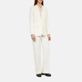 Single-Breasted Cr&ecirc;pe Blazer