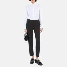 Tailored Straight Leg Cr&ecirc;pe Trousers
