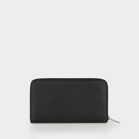 Large Leather Zip-Around Wallet