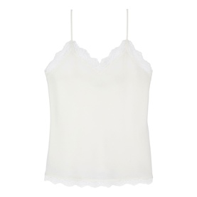 Silk Lace Trim Camisole