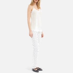 Silk Lace Trim Camisole