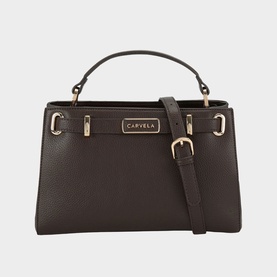 Violet Belted Midi Bag