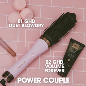 Duet Blowdry Charity Limited Edition Hair Dryer Brush in Pink Sorbet