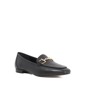 Grained Metal Trim Loafers