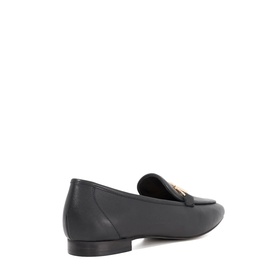 Grained Metal Trim Loafers