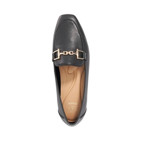 Grained Metal Trim Loafers