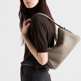 Aim&eacute;e Medium Leather Shoulder Bag