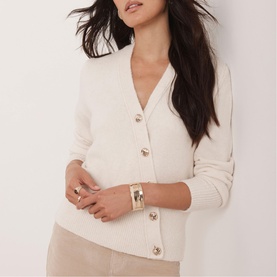 Asymmetric Knitted Cardigan