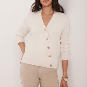 Asymmetric Knitted Cardigan