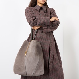 Spin Suede Tote Bag