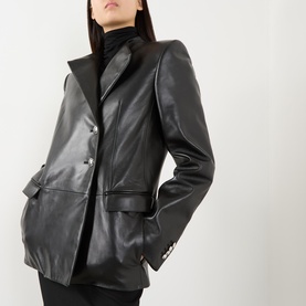 Elona Leather Blazer