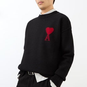 Heart Logo Knit Sweater