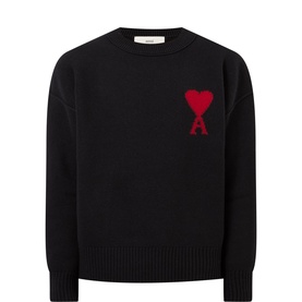 Heart Logo Knit Sweater