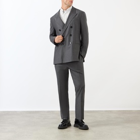 Double-Breasted Virgin Wool Blazer