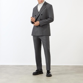 Double-Breasted Virgin Wool Blazer