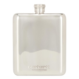 Clover Logo Hip Flask
