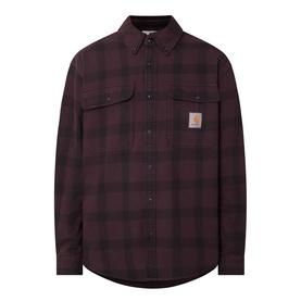 Edmand Logo Check Print Overshirt