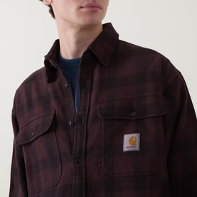 Edmand Logo Check Print Overshirt