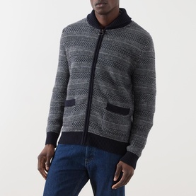 Helmsley Contrast Knit Cardigan
