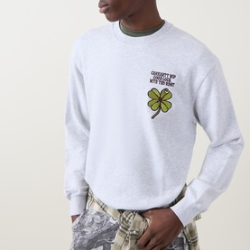 Clover Embroidered Sweatshirt