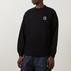 Logo Back Graphic Long-Sleeved T-Shirt