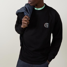 Logo Back Graphic Long-Sleeved T-Shirt
