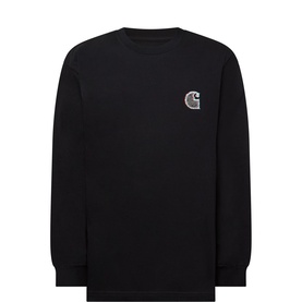 Logo Back Graphic Long-Sleeved T-Shirt