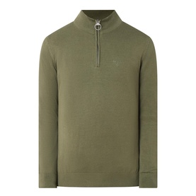 Shield Logo Half-Zip Sweater