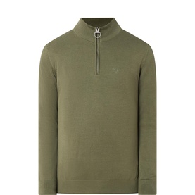 Shield Logo Half-Zip Sweater